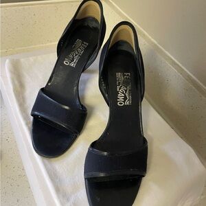 Salvatore Ferragamo Women's Navy Heels